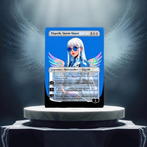 Elspeth, procuration de carte de jeu personnalisée Storm Slayer
