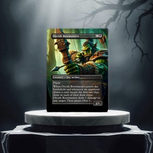 Tarjeta proxy de juego personalizada de Orcish Bowmasters