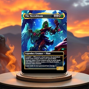 The Necrobloom Custom Made Game Card Proxy