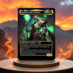 Myrkul, Herr der Knochen Custom Made Game Card Proxy