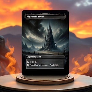 Proxy de carte de jeu sur mesure tour phyrexiane