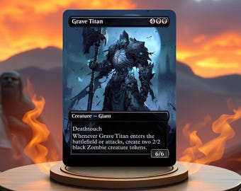 Tarjeta proxy de juego personalizada de Grave Titan