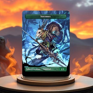 Proxy de carte de jeu fait sur commande de jeton d'écureuil