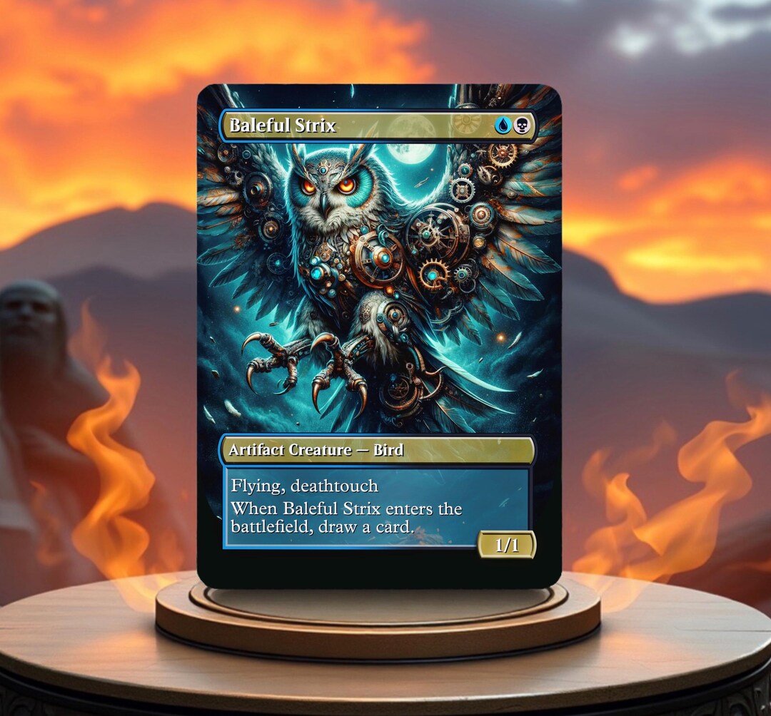 Baleful Strix Custom Made Game Card Proxy - Etsy