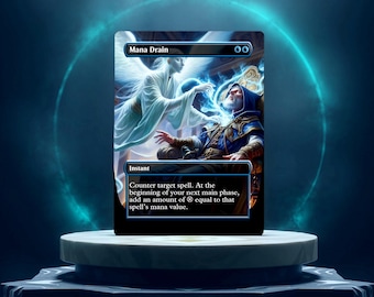 Mana Drain (348) Double Masters 2022 Borderless Foil NM - Etsy New
