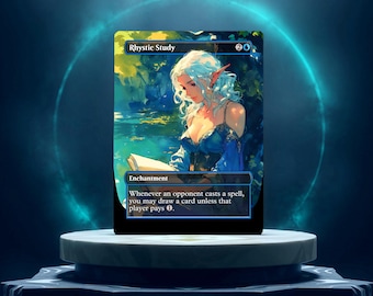 Rhystic Study Custom Made Game Card Proxy