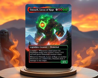 Omnath, Locus of the Roil MTG EDH Commander Deck! Elemental Tribal - Etsy