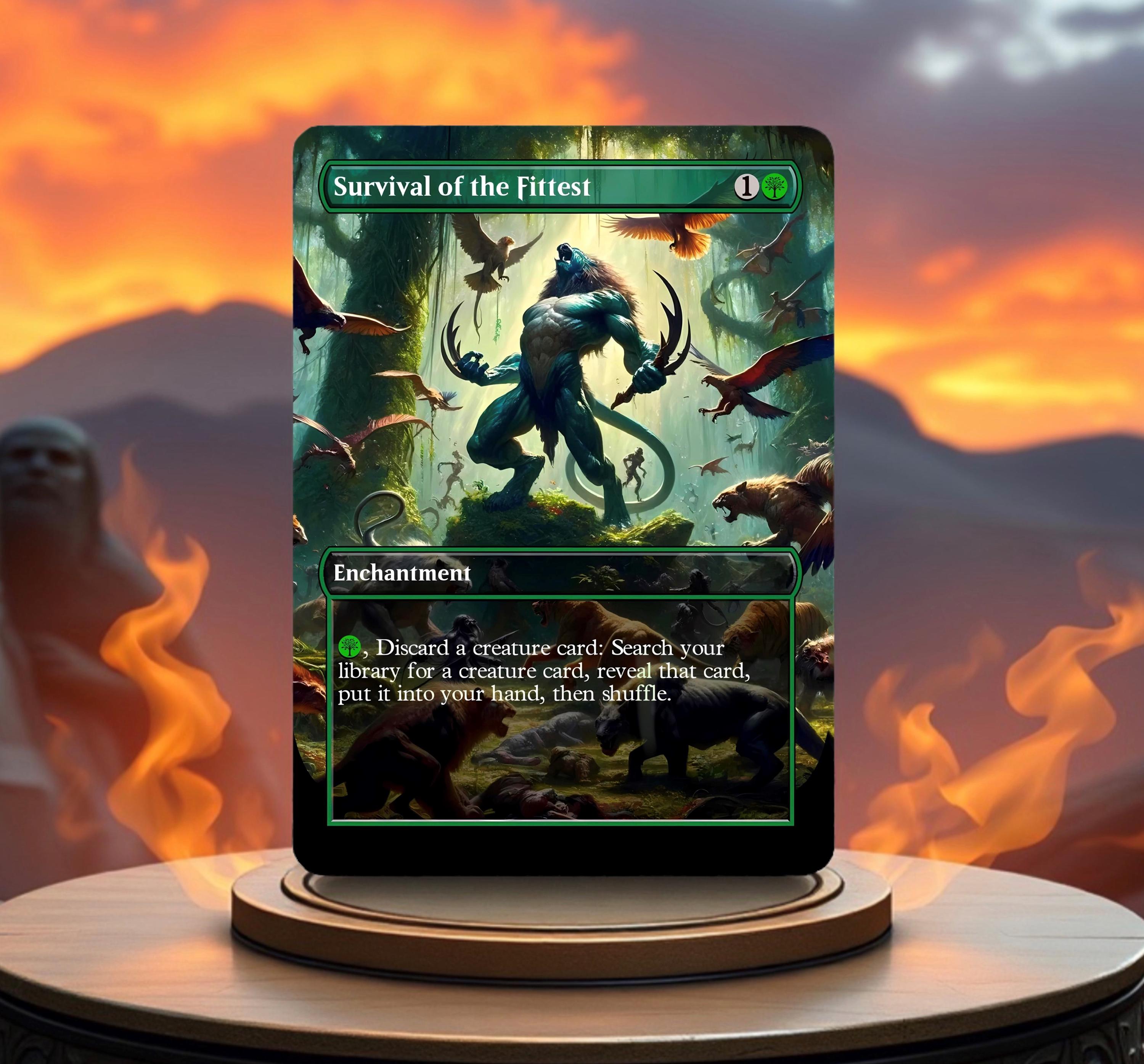 Survival of the Fittest Custom Made Game Card Proxy - Etsy