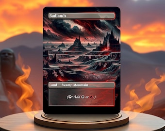 MTG - Magic the Gathering - Revised - Badlands Dual Land