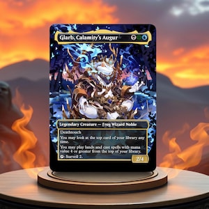Tarjeta proxy de juego personalizada Glarb, el augurio de Calamity
