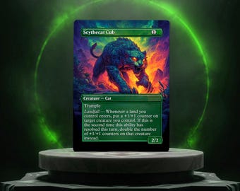 Scythecat Cub | Proxy Card - Etsy