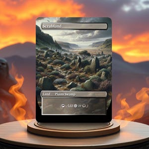 Scrubland Custom Made Game Card Proxy