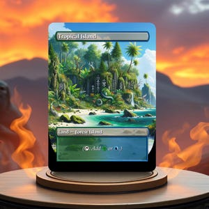 Tropical Island Custom Made Game Card Proxy