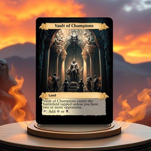 Proxy de cartão de jogo personalizado do Vault of Champions