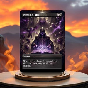 Proxy de cartes de jeu sur mesure Tutor démoniaque