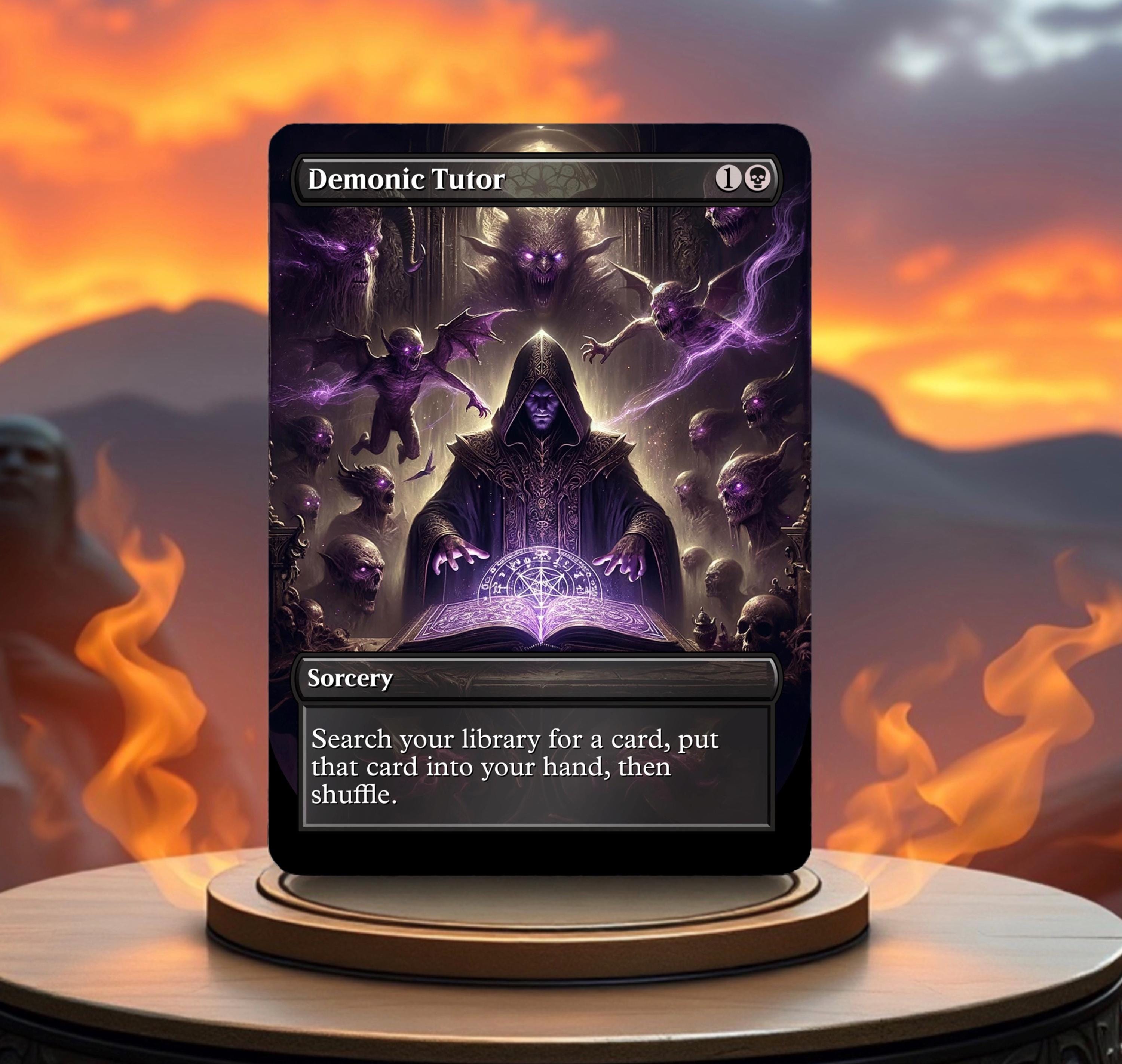 Mtg Playmat Demonic - Etsy
