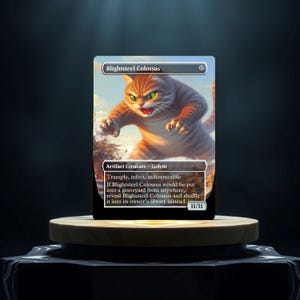 Blightsteel Colossus Custom Made Game Card Proxy