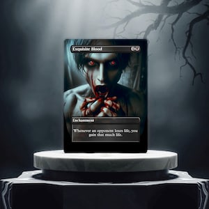 Exquisite Blood Custom Made Game Card Proxy