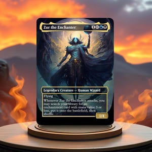 Zur the Enchanter Custom Made Game Card Proxy