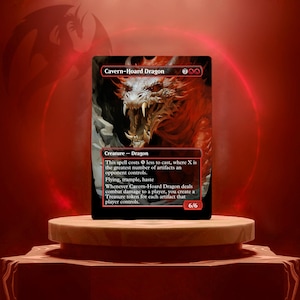 Cavern-Hoard Dragon specialtillverkad spelkortsproxy