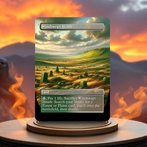 Tarjeta proxy de juego personalizada de Windswept Heath