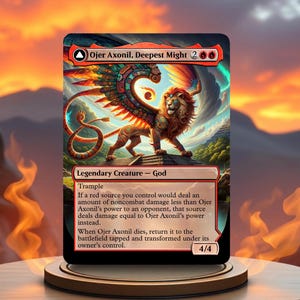 Ojer Axonil, Deepest Might Custom Made Game Card Proxy