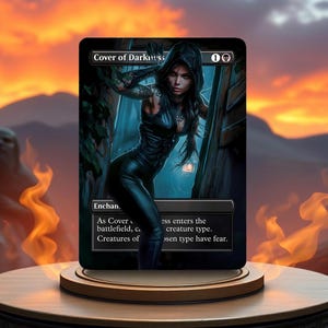 Tarjeta proxy de juego personalizada de Cover of Darkness