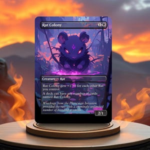Rat Colony Custom Made Game Card Proxy
