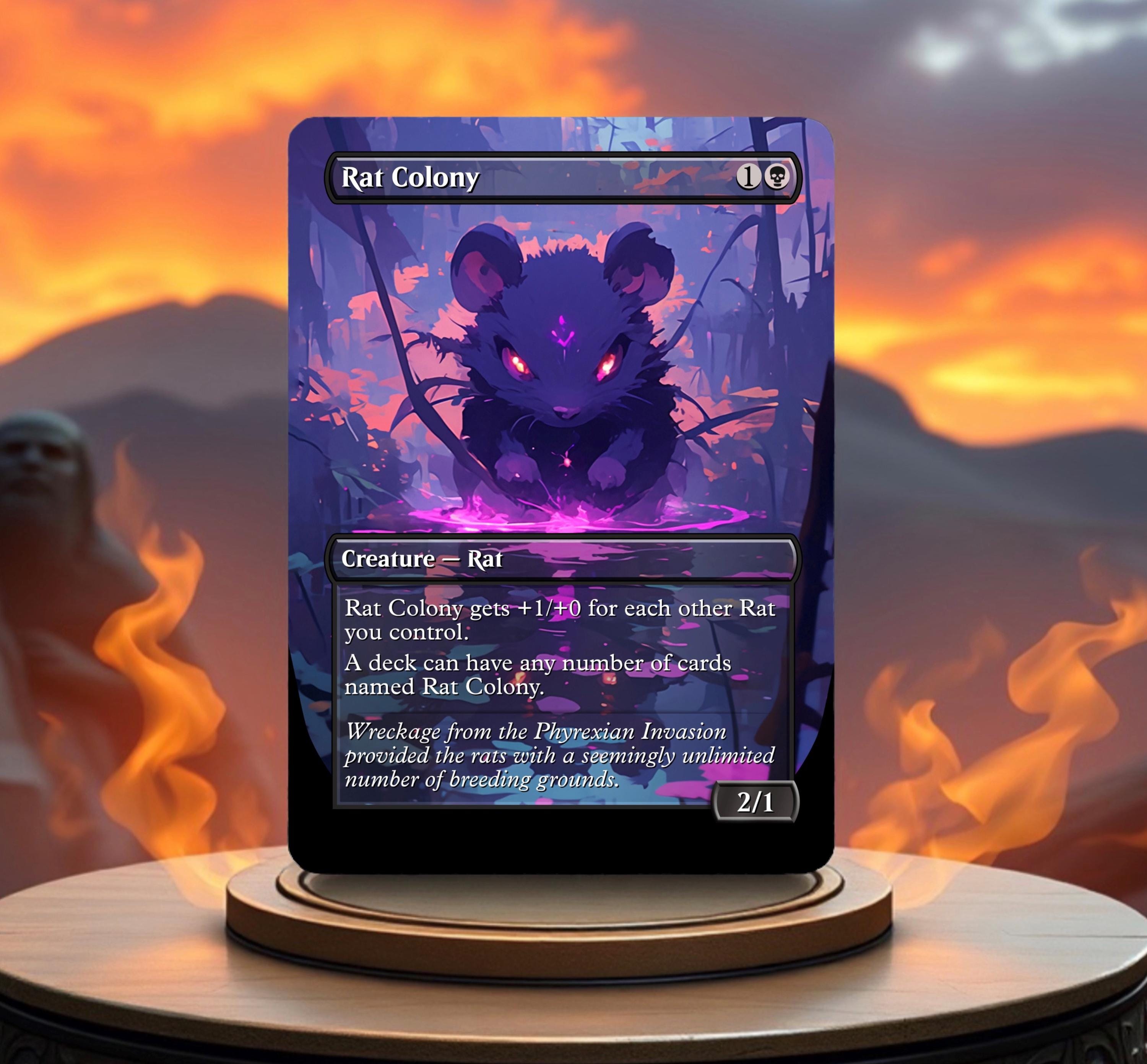 Rat Colony Custom Made Game Card Proxy