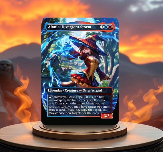 mtg alania divergent storm commander deck Alania, Divergent Storm (showcase)