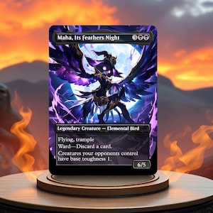 Maha, Its Feathers Night (Anime) Tarjeta de juego personalizada Proxy