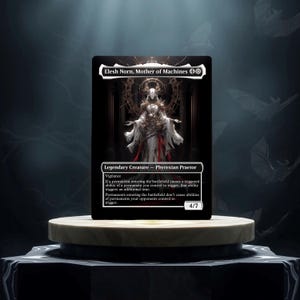Tarjeta proxy de juego personalizada de Elesh Norn, Madre de las Máquinas