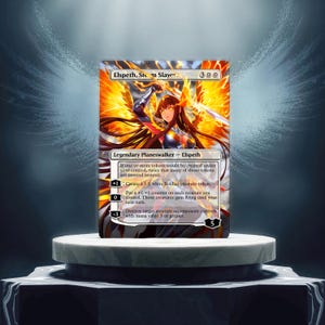 Elspeth, procuration de carte de jeu personnalisée Storm Slayer