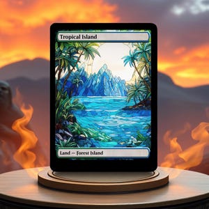 Op maat gemaakte gamekaartproxy Tropical Island