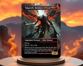 Valgavoth, Harrower of Souls Custom Made Game Card Proxy