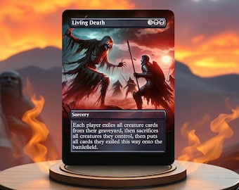 Tarjeta proxy de juego personalizada de Living Death