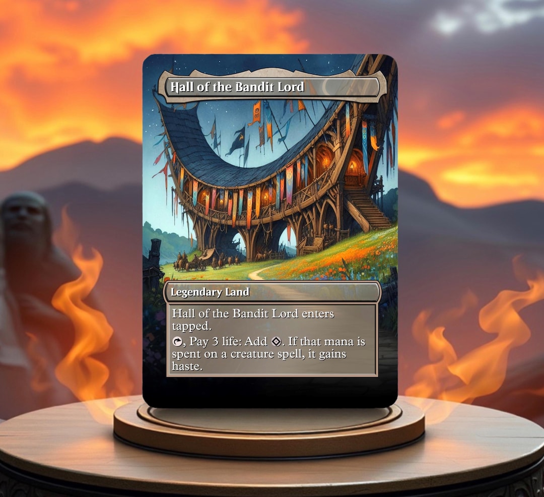 Hall of the Bandit Lord Custom Made Game Card Proxy - Etsy