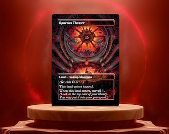 Raucous Theater Custom Made Game Card Proxy