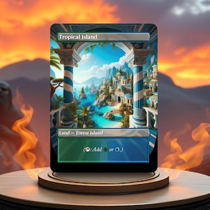 Tropical Island Custom Made Game Card Proxy