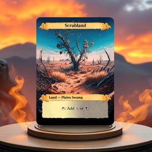 Scrubland Custom Made Game Card Proxy
