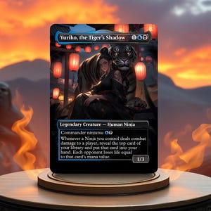 Tarjeta proxy de juego personalizada de Yuriko, la sombra del tigre