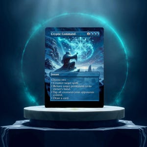 Cryptic Command Custom Made Game Card Proxy