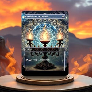 Tarjeta proxy de juego personalizada del Candelabro de Tawnos