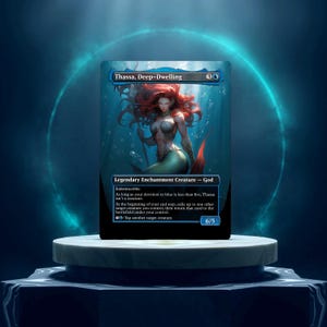 Thassa, mandataire pour cartes de jeu personnalisées