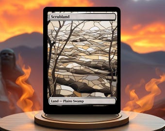Scrubland - Full Art Custom Card - Etsy