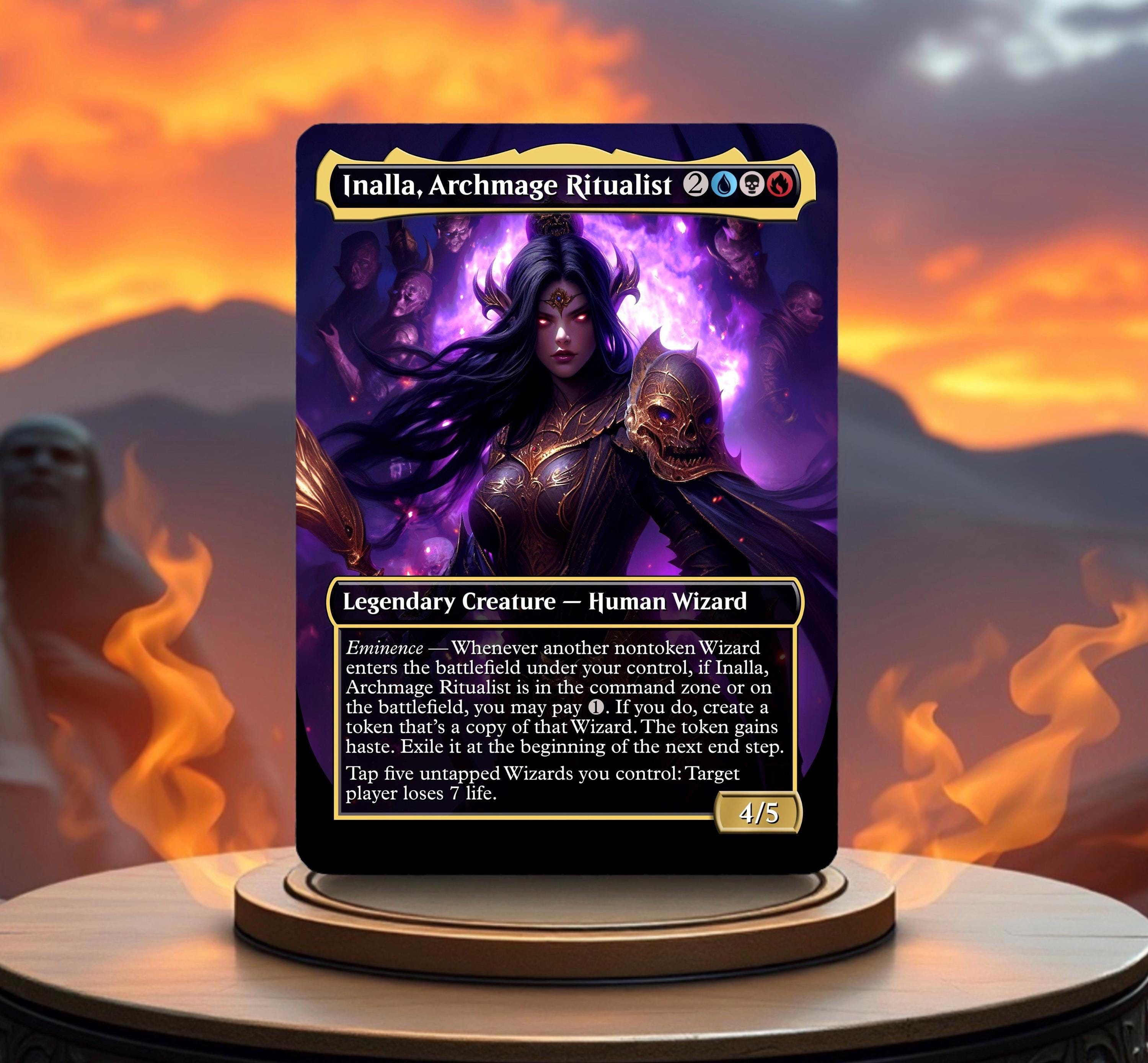 Archmage Ritualist Inalla, Archmage Ritualist Custom Made Game Card Proxy - Etsy