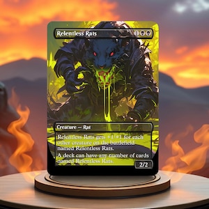 Relentless Rats Custom Made Game Card Proxy