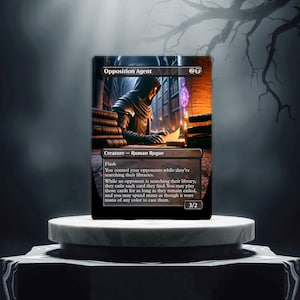 Tarjeta proxy de juego personalizada de Opposition Agent