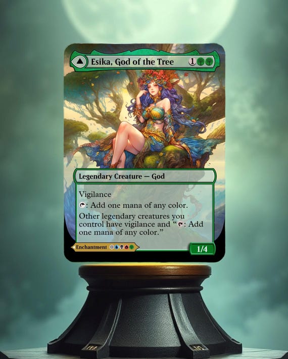 Esika, God of the Tree Custom Made Game Card Proxy - Etsy