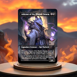 Aschemantel des Schattenschwarms Custom Made Game Card Proxy